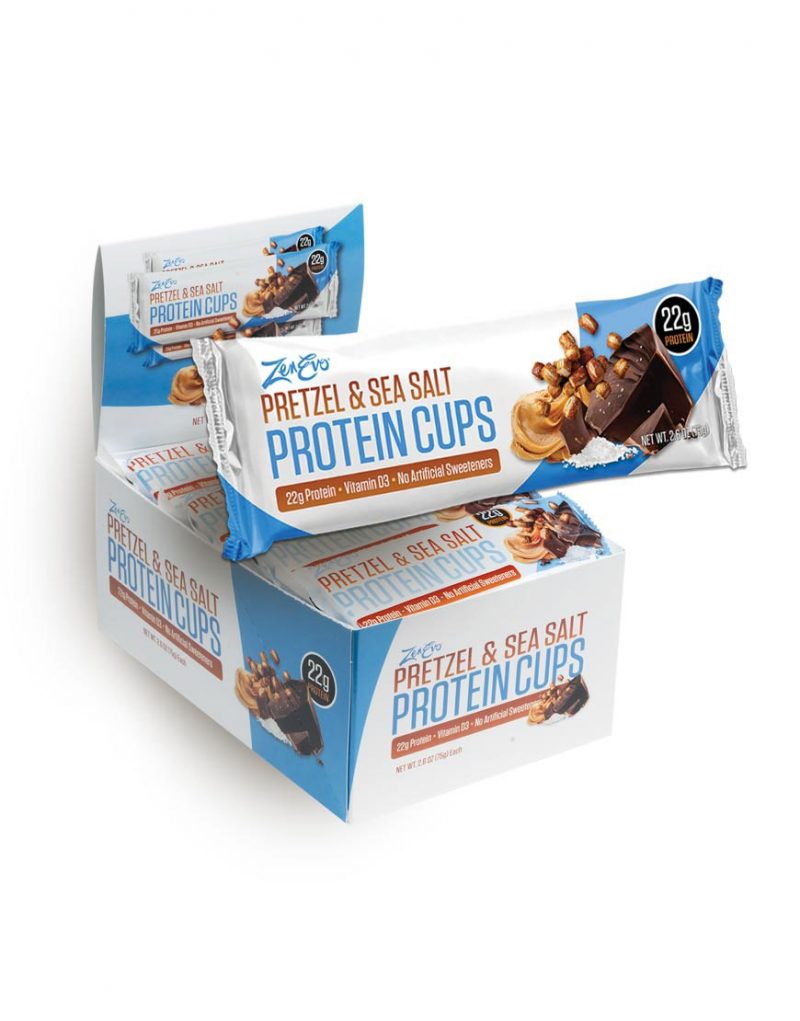 All Natural Zenevo Chocolate & Peanut Butter Protein Cups